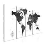Tavla Arkiio Black and White Map 5 delar