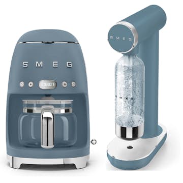 Kaffebryggare och Kolsyremaskin Smeg Storm Blue