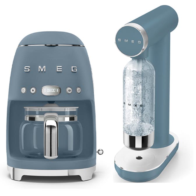 Kaffebryggare och Kolsyremaskin Smeg Storm Blue