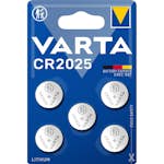 Batteri VARTA Litium CR2025 5-Pack