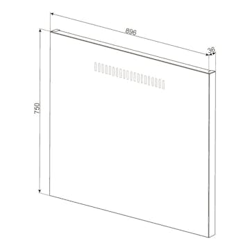 Stänkskydd Smeg KITC9X9