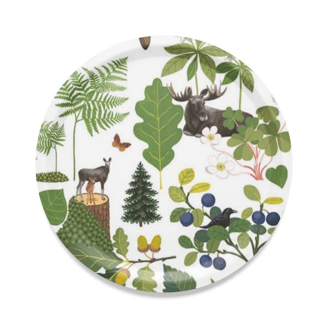 Bricka Arvidssons Textil Skogsliv Rund