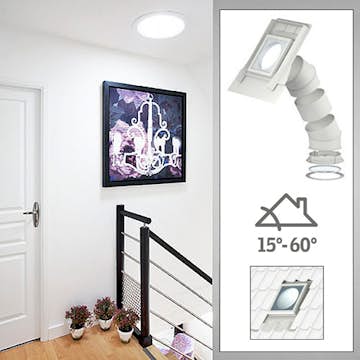 Ljustunnel Velux TWR för Profilerat Tak Fast Rör