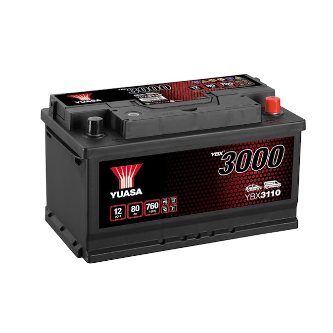 Startbatteri Yuasa 3000 80Ah 760A