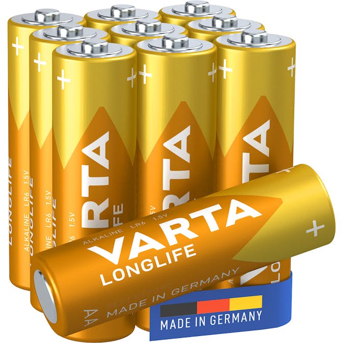 Batteri VARTA Alkaliska Longlife LR6/AA 10-Pack