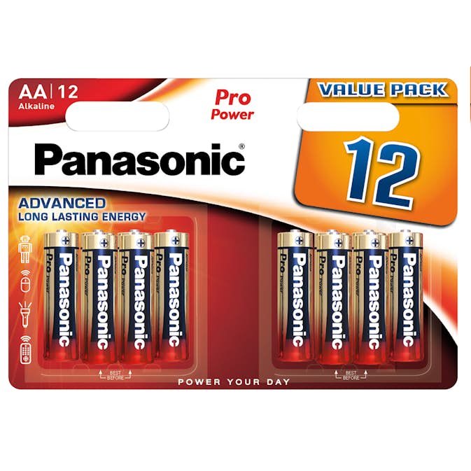 Batteri Panasonic LR6 (AA) 12-pack