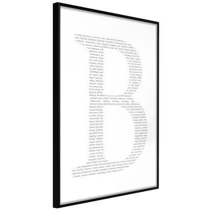 Poster Artgeist Affisch Letter B