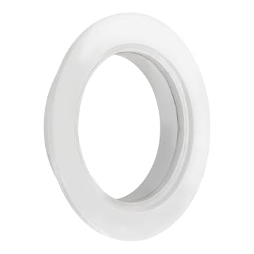 Fönster Landskap 60 cm Runt Vitmålat