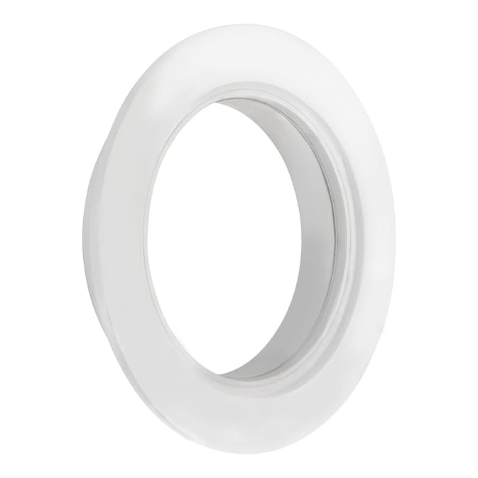 Fönster Landskap 60 cm Runt Vitmålat