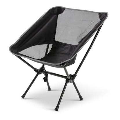 Campingstol Briv Svart Hopfällbar Med Väska