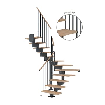 Vinkeltrappa Dolle Dubai Bok Oljad 1/2 Classic IIII