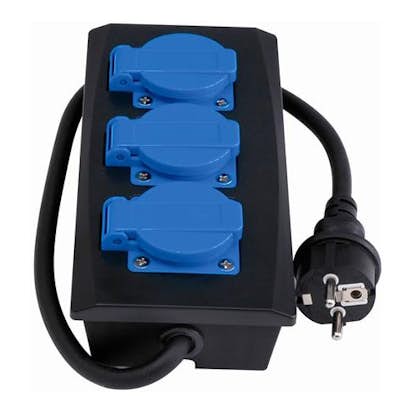 Grenuttag Malmbergs 3-Vägs IP44 med Jord