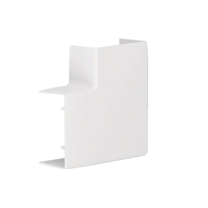 L-Vinkel till Matarkanal Hager Flexibel LF/LFH 30 x 60 mm Halogenfri Vit RAL 9016