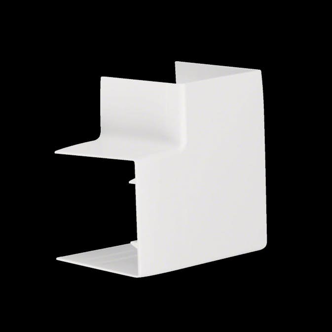 L-Vinkel till Matarkanal Hager Flexibel LF/LFH 60 x 60 mm Halogenfri Vit RAL 9016