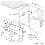 Inbyggnadsugn Siemens HB579GBR3 iQ500 Rostfri med Pyrolytisk Rengöring och Air Fry-funktion