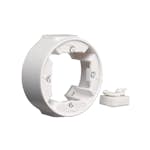 Förhöjningsram Hager 1-fack med Kabel- & Kanalingång Serie 1930 Blank Vit RAL 9010