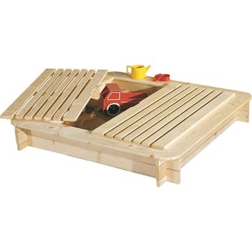 Utomhusleksak Jabo Trävit Sandlåda med Lock 120x120 cm