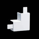 L-Vinkel till Matarkanal Hager LF/LFH 40 x 40 mm PVC Halogenfri Vit RAL 9016