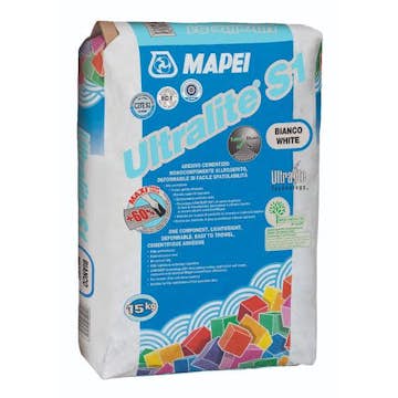 Ultralite Mapei Fästmassa S1 White 15 kg