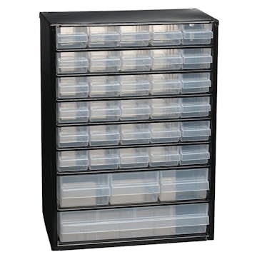 Sortimentskåp C9-34 Svart Raaco