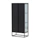 Vitrinskåp Venture Home Garis Svart Stål 160cm