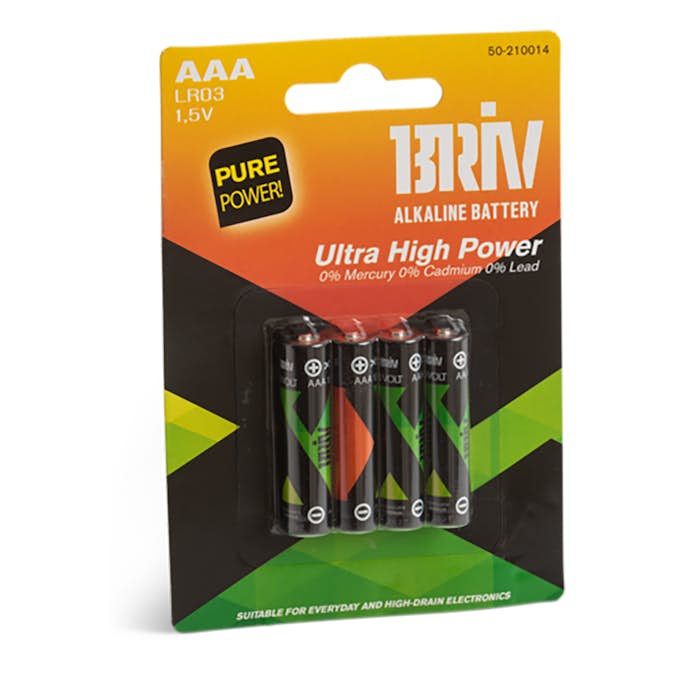 Batteri Briv LR03 AAA 4-Pack