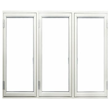 Sidohängt Fönster Outline 3-Glas Aluminium 3-Luft