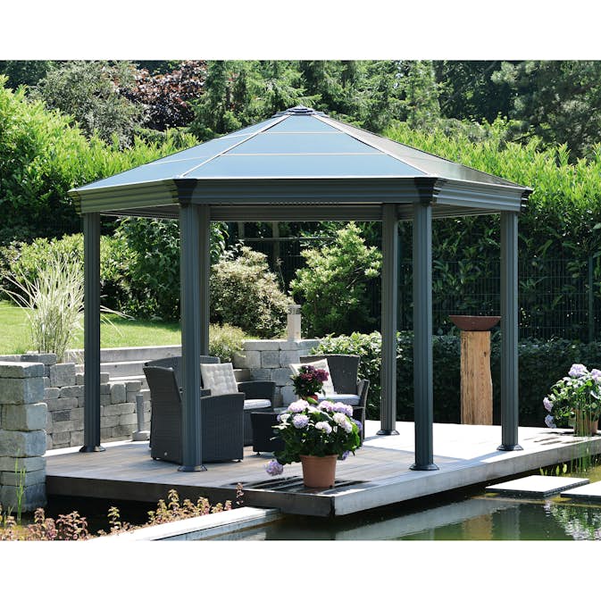 Canopia Roma Hardtop Aluminium Paviljong För Hela Säsongen 3,6 X 4,2 m