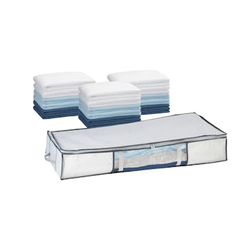 Vakuumpåse WENKO Vakuum Platsbesparande Klädförvaring Soft Box Under Sängen 45x105x15 cm