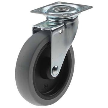 Länkhjul Millers Gummi Grå