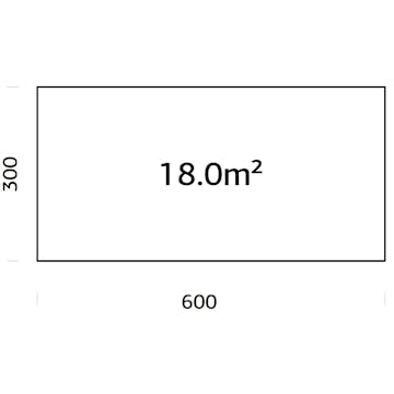 Träbalksgrund Palmako 6x3 m (inkl. LogFoot)