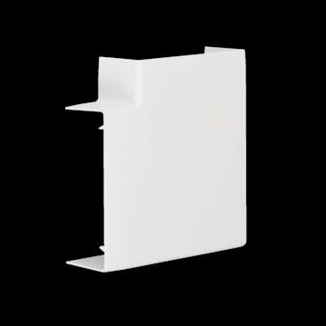 L-Vinkel till Matarkanal Hager Flexibel LF/LFH 40 x 110 mm Halogenfri Vit RAL 9016