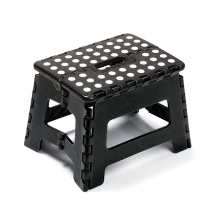 Campingstol Briv Svart Hopfällbar 29x22x22 cm