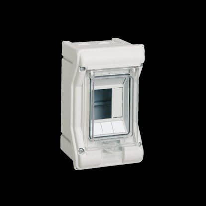 Plastkapsling Hager Vector Utanpåliggande för Utomhusmontering IP65