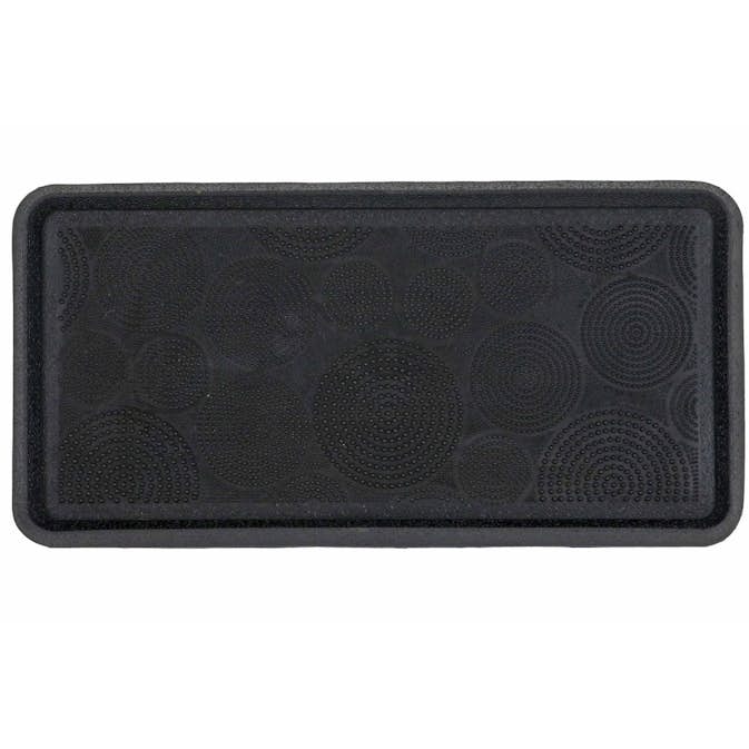 Dörrmatta InHouse Group Circles Svart 40x80 cm