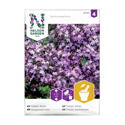 Frö Backtimjan Nelson Garden