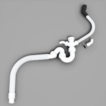 Rörset Insinkerator Vattenlås för Avfallskvarnar