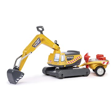 Grävmaskin Falk Superbyggare med Släp