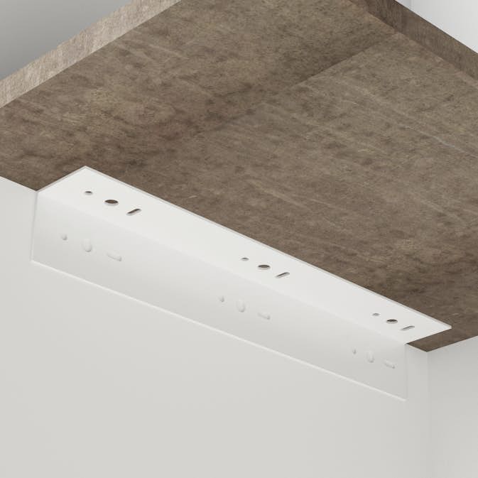 Bänkskivekonsol Habo Stål Vinkelbeslag Vit för Köksbänk & Tvättstuga