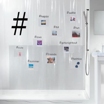 Duschdraperi Spirella Hashtag