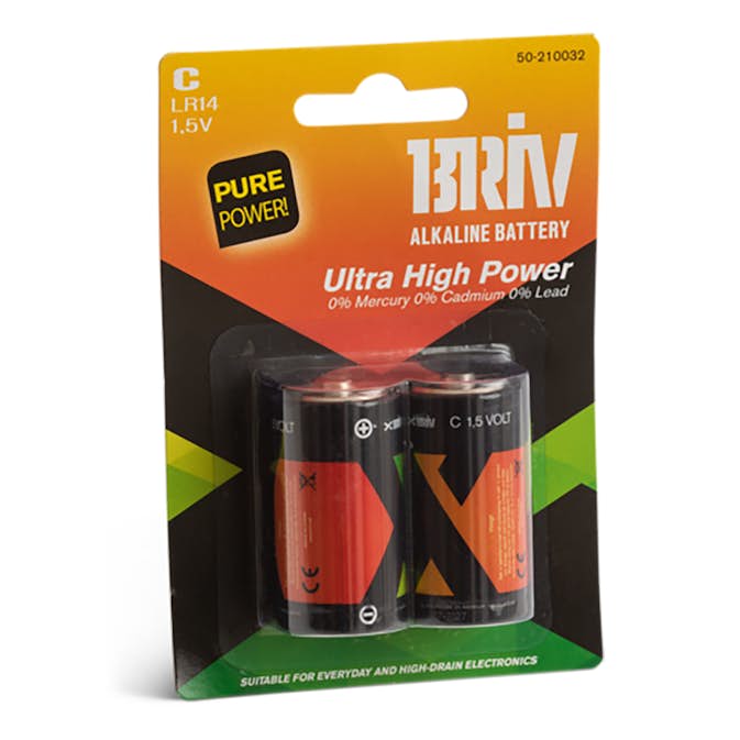 Batteri Briv LR14 C 2-Pack