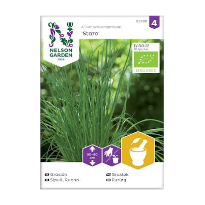 Frö Gräslök Nelson Garden Staro Organic