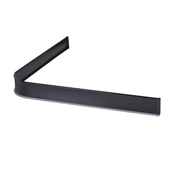 Duschsarg Leijma Stabil L-Form Svart