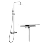 Takduschset Scandtap Steel Pleasure 2 med Duschskrapa