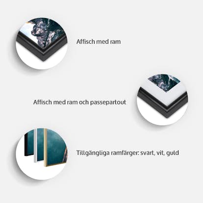 Poster Artgeist Affisch Map of Paris