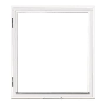 Sidohängt Fönster Landskap Vitmålad