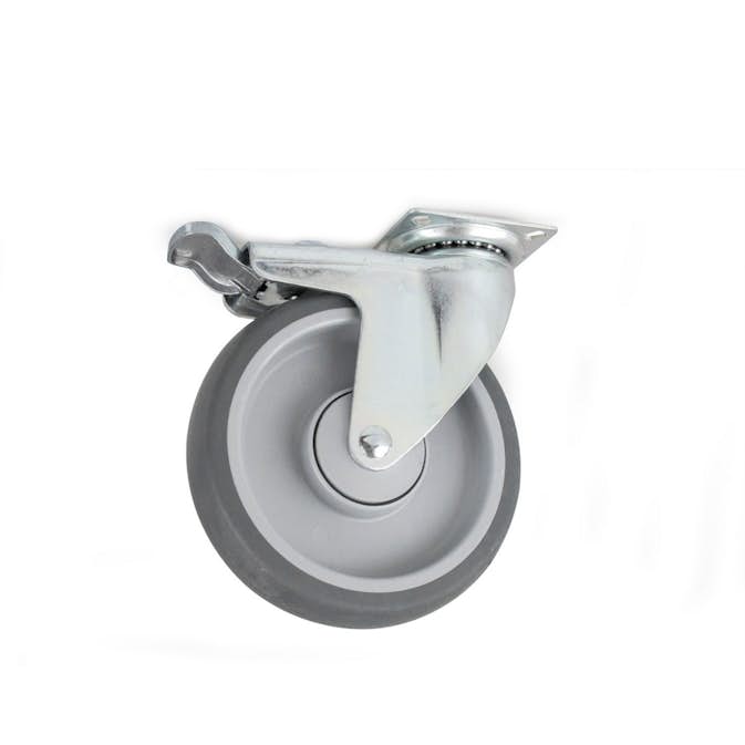 Länkhjul Habo 4312 med Broms 100 mm