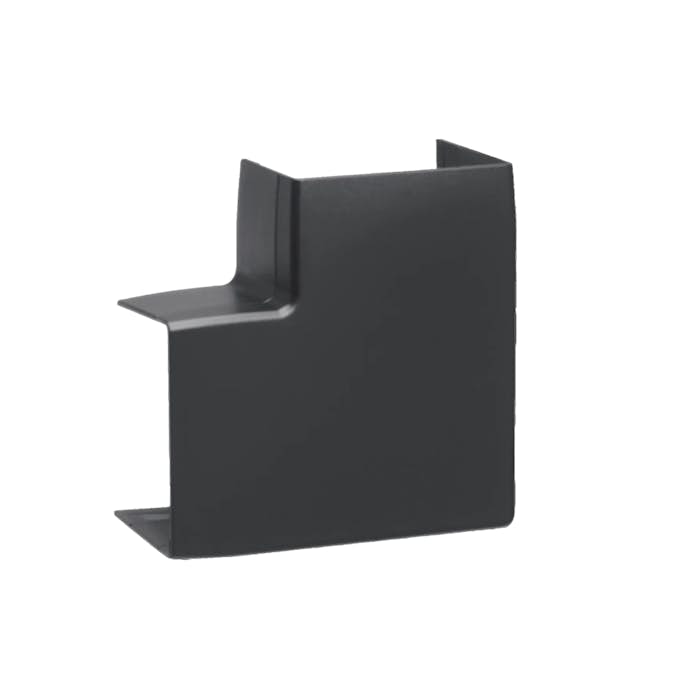 L-Vinkel till Matarkanal Hager LF/LFH 40 x 60 mm Halogenfri Svart RAL 9011