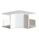 Innerhörn till Matarkanal Hager LF/LFH Flexibel 20 x 35 mm Halogenfri Vit RAL 9016