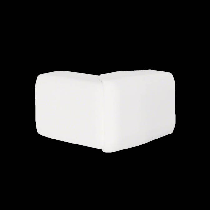 Ytterhörn till Minikanal Hager ATA/ATH Flexibelt Halogenfri Vit RAL 9016